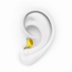 Haspro Silikoniniai Ausu Kistukai (27db) 1 Pora. Geltoni. Militra.1