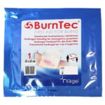 Hidrogeliniai Tvarsciai Nuo Nudegimu Burntec.10x10 Cm. pokelis melynos spalvos, pakuoteje.